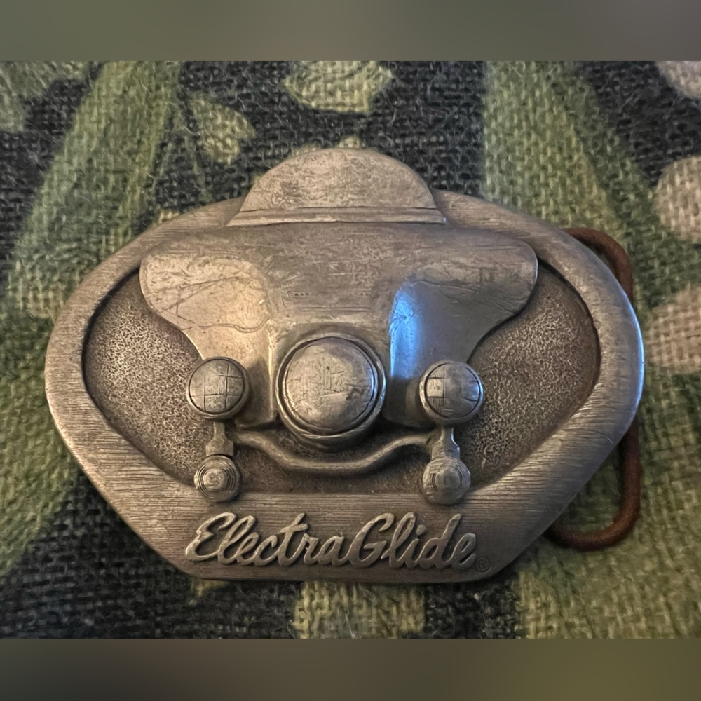 Electra Glide Harley Davidson Belt Buckle